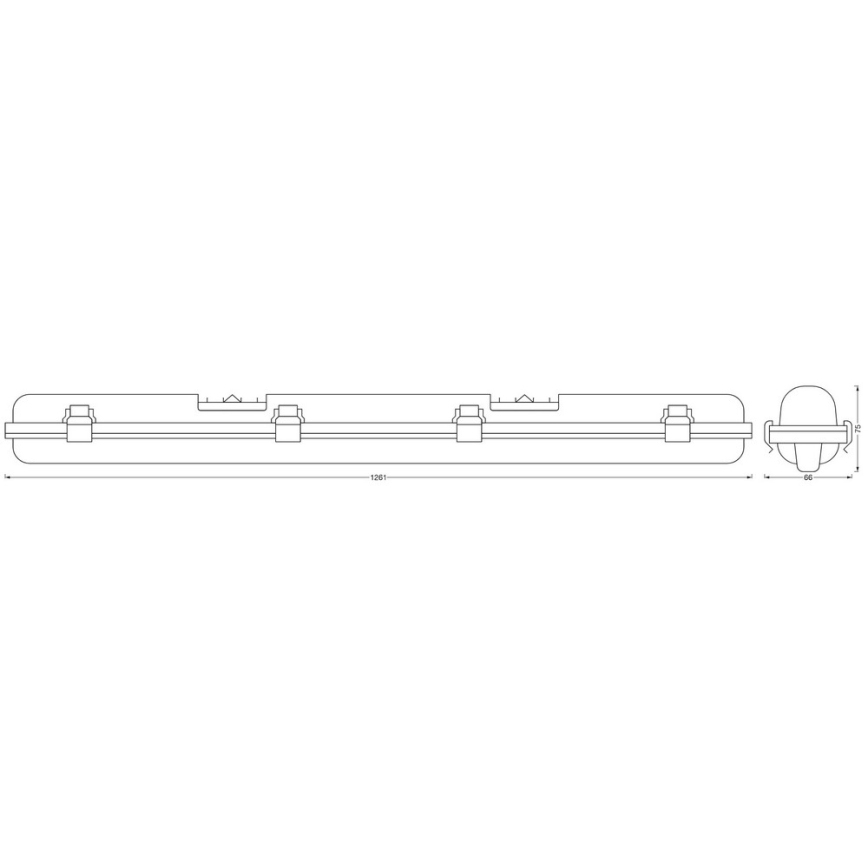 Ledvance - LED Димируема индистриална лампа SUBMARINE G13/18W/230V 2700-6500K Wi-Fi IP65