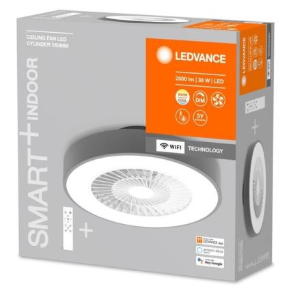 Ledvance - LED Димируема лампа с вентилатор SMART+ LED/38W/230V 3000-6500K Wi-Fi + дистанционно управление