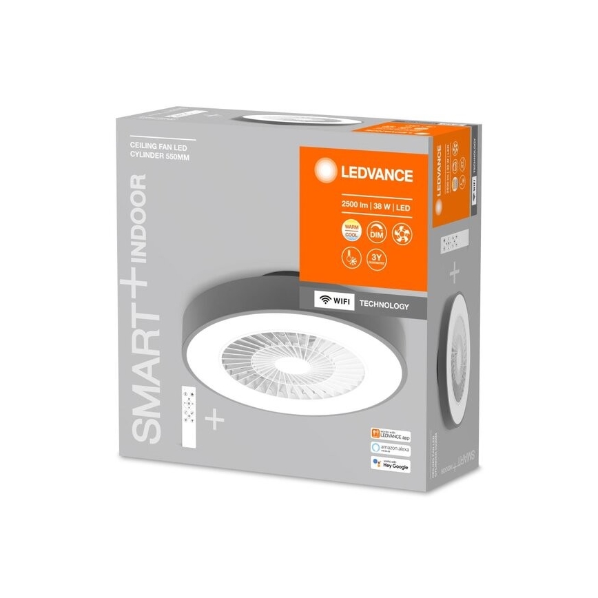 Ledvance - LED Димируема лампа с вентилатор SMART+ LED/38W/230V 3000-6500K Wi-Fi + дистанционно управление