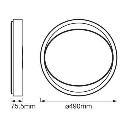 Ledvance - LED Димируема лампа SMART+ EYE LED/32W/230V 3,000K-6,500K Wi-Fi