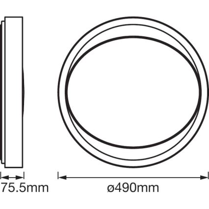 Ledvance - LED Димируема лампа SMART+ EYE LED/32W/230V 3,000K-6,500K Wi-Fi