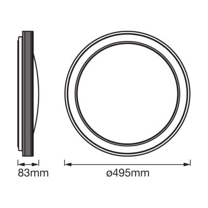 Ledvance - LED Димируема лампа SMART+ FRAME LED/32W/230V 3,000K-6,500K Wi-Fi