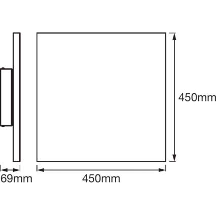 Ledvance - LED Димируема лампа SMART+ FRAMELESS LED/28W/230V 3000-6500К Wi-Fi