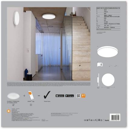 Ledvance - LED Димируема лампа SMART+ FRAMELESS LED/28W/230V 3000-6500К Wi-Fi