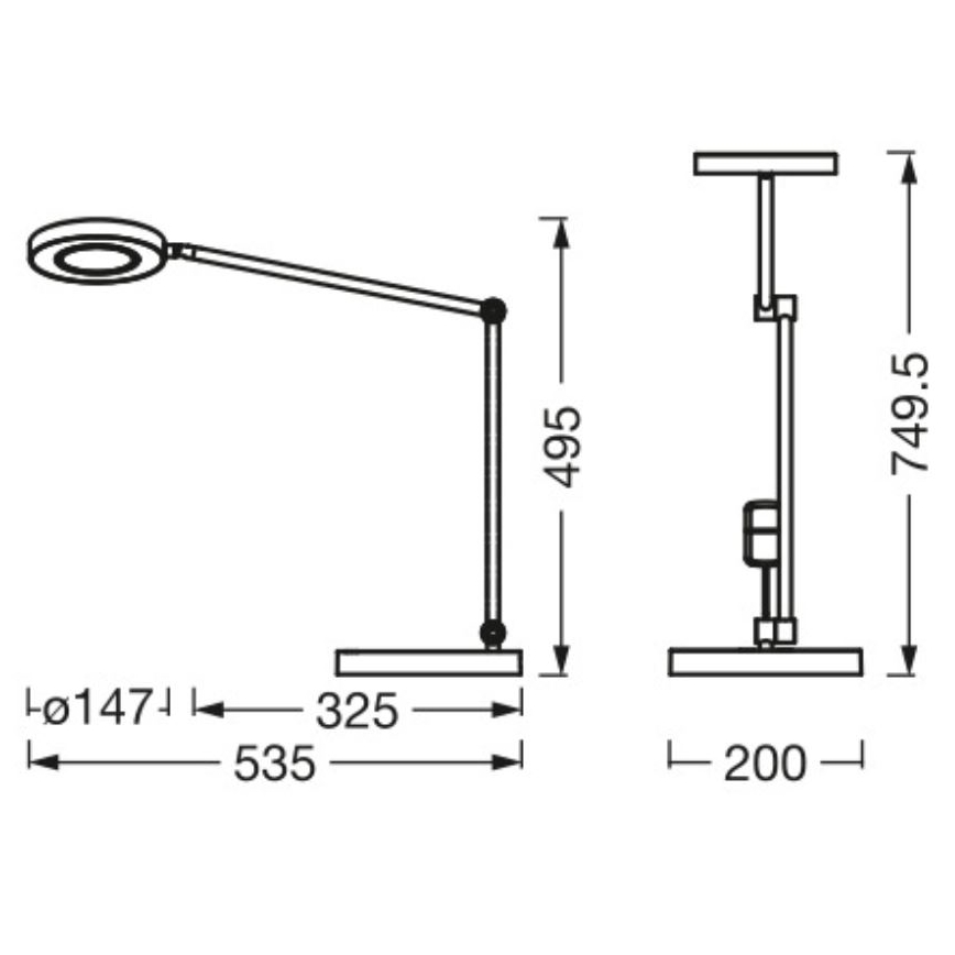Ledvance - LED Димируема сензорна настолна лампа SUN@HOME LED/20W/230V 2200-5000K CRI 95 Wi-Fi