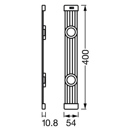 Ledvance - LED Димируема лампа за мебели със сензор LINEAR 2xLED/3,5W/230V