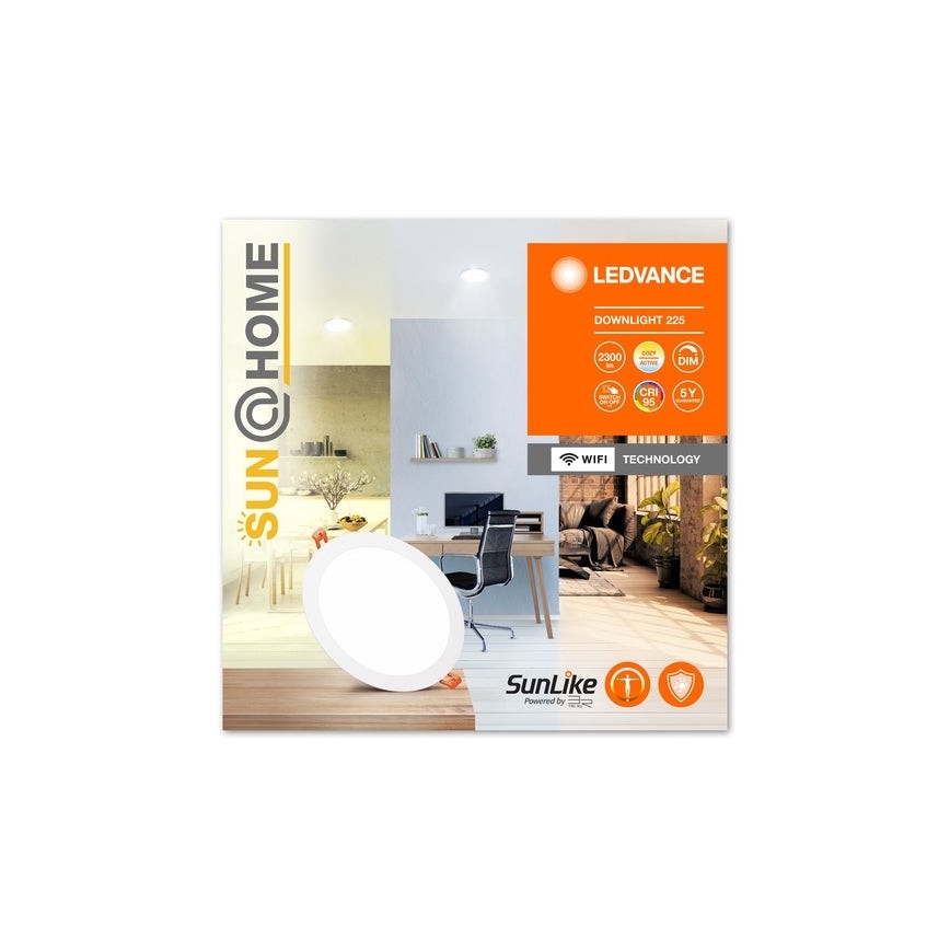Ledvance - LED Димируема лампа за вграждане SUN@HOME LED/22W/230V 2200-5000 CRI 95 Wi-Fi
