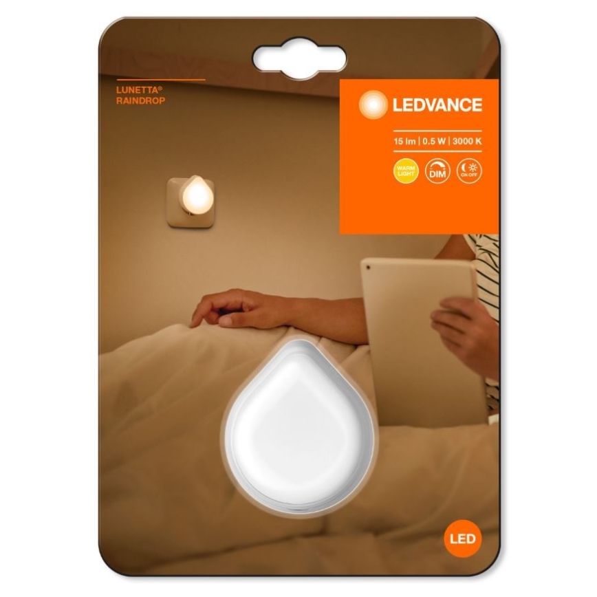 Ledvance - LED Димируема ориентираща лампа за контакт LUNETTA LED/0,5W/230V