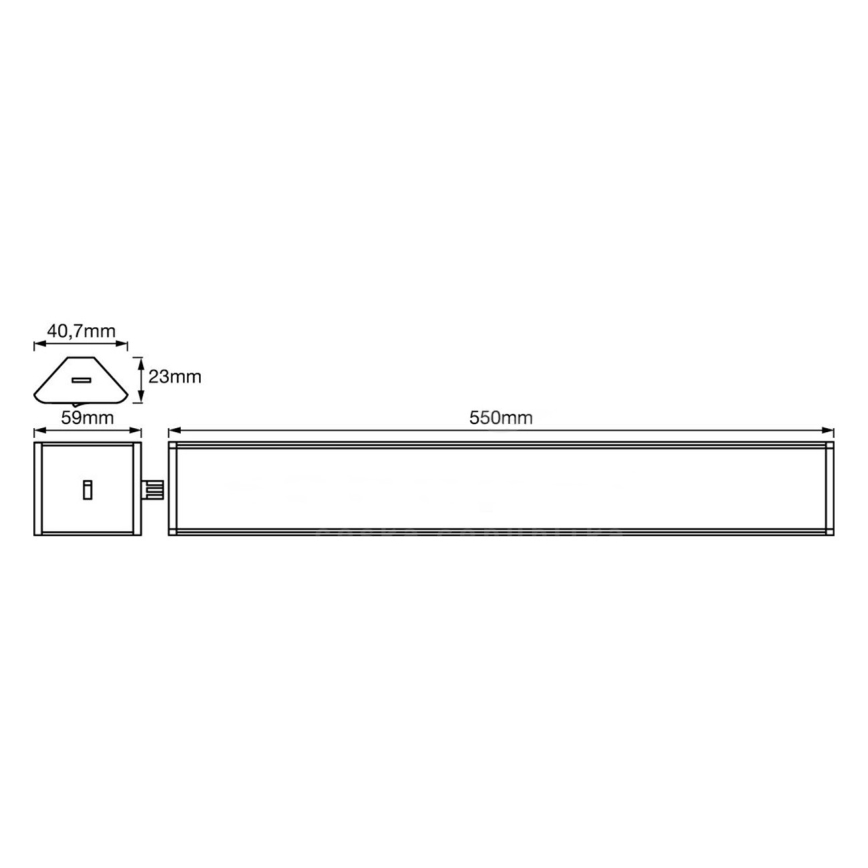 Ledvance - LED Димируема подчертаваща лампа със сензор CORNER LED/8W/230V
