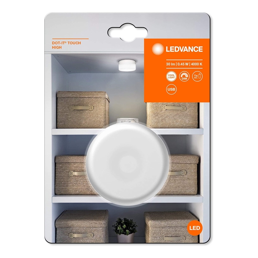 Ledvance - LED димируемо ориентировъчно осветително тяло DOT-IT LED/0,45W/5V 500 mAh