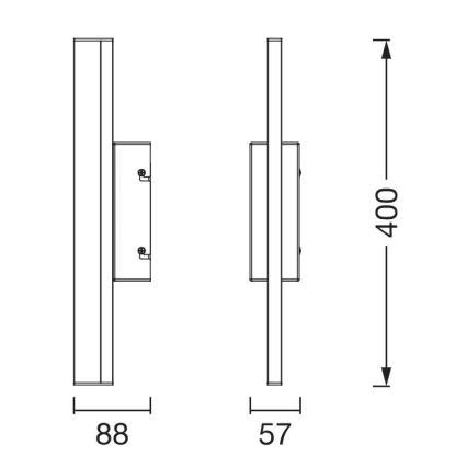 Ledvance - LED Димируемо сензорно осветление за огледало ORBIS MIRROR LED/6,8W/230V 40 см 3000/4000K IP44