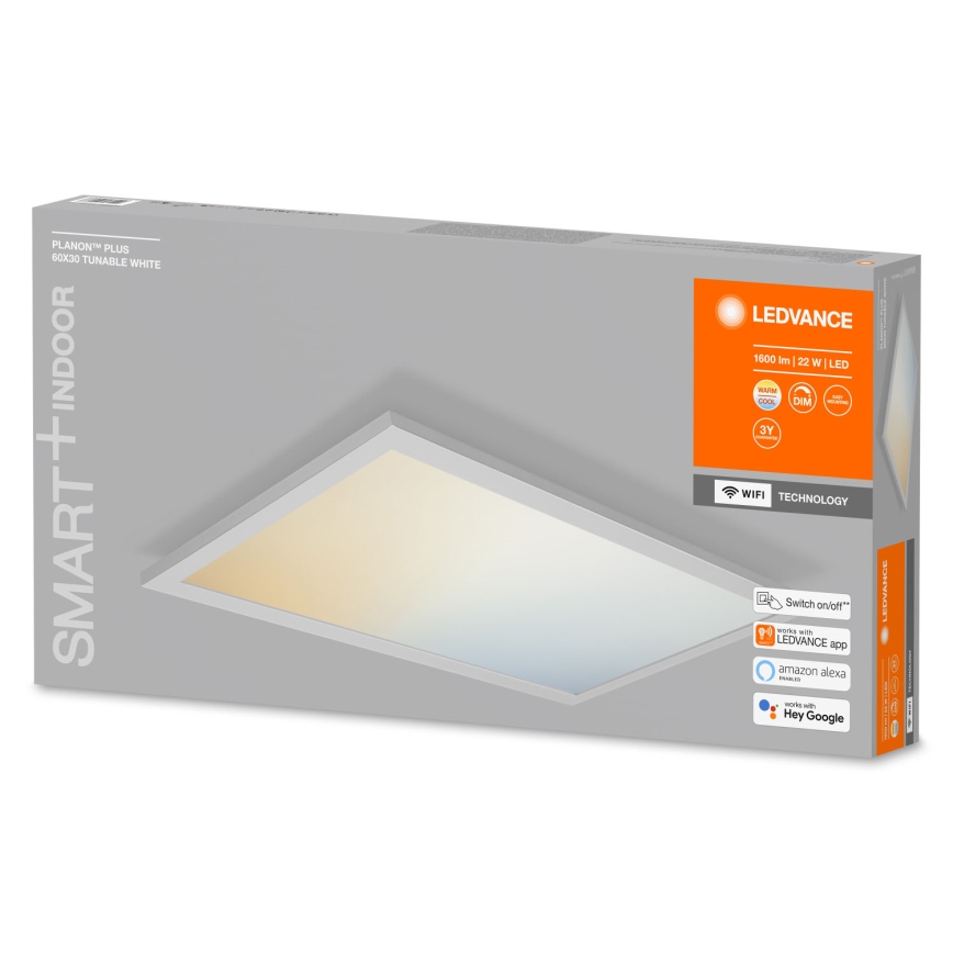 Ledvance - LED димируемо таванно осветително тяло SMART+ PLANON LED/22W/230V 30x60 cm Wi-Fi