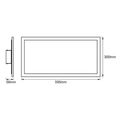 Ledvance - LED димируемо таванно осветително тяло SMART+ PLANON LED/22W/230V 30x60 cm Wi-Fi
