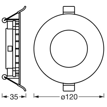 Ledvance - LED регулируемо вградено осветително тяло SUN@HOME LED/8W/230V 2200-5000K CRI 95 Wi-Fi