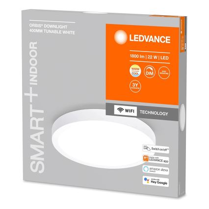 Ledvance - LED Димирума лампа SMART+ DOWNLIGHT LED/22W/230V 3000-6500K Wi-Fi