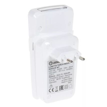 Ledvance - LED Електрическа лампа за ориентация със сензор LUNETTA LED/2W/230V