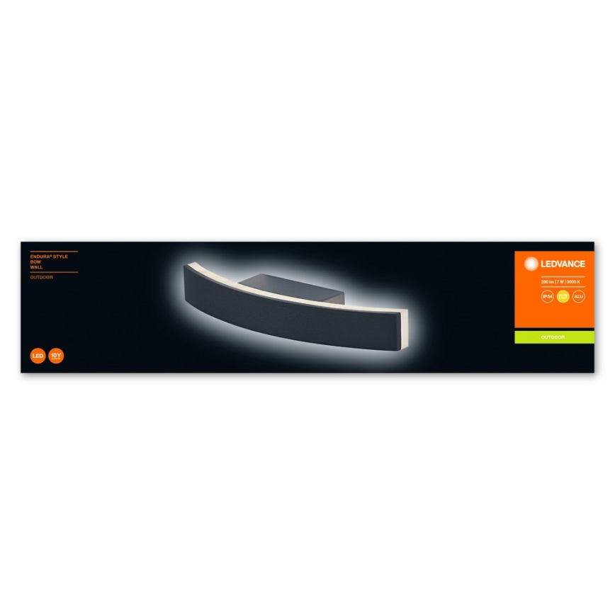 Ledvance - LED Екстериорен аплик BOW LED/7W/230V IP54