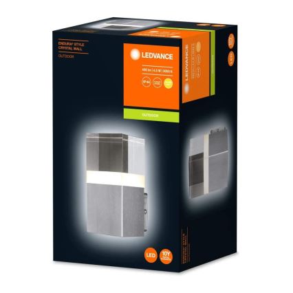 Ledvance - LED Екстериорен аплик CRYSTAL 1xLED/4,5W/230V IP44