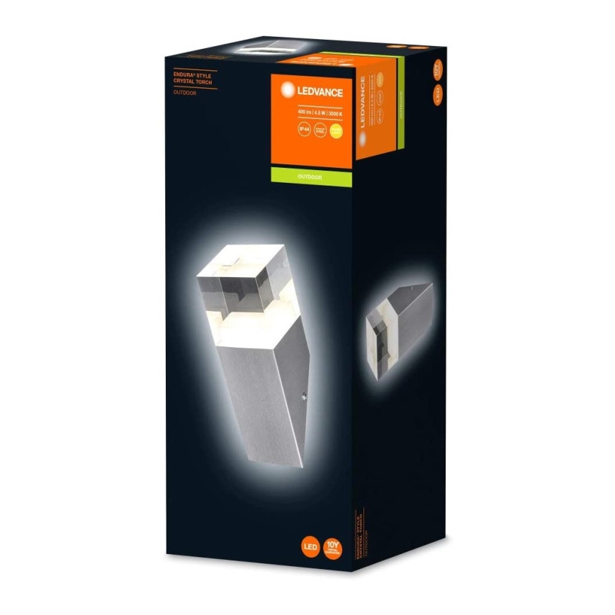 Ledvance - LED Екстериорен аплик CRYSTAL 1xLED/4,5W/230V IP44