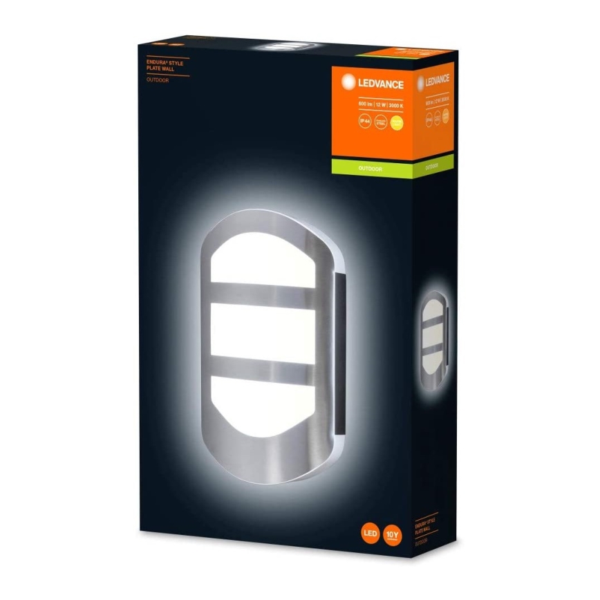 Ledvance - LED Екстериорен аплик PLATE LED/12W/230V IP44