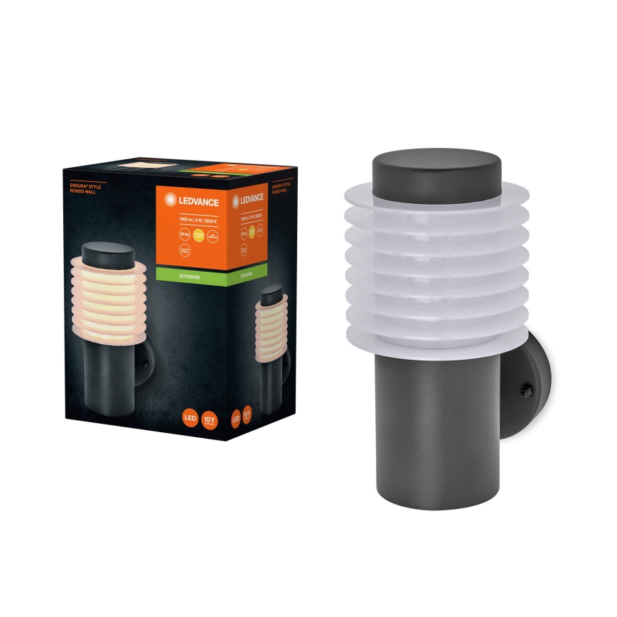 Ledvance - LED Екстериорен аплик ENDURA RONDO LED/9W/230V IP44 антрацит