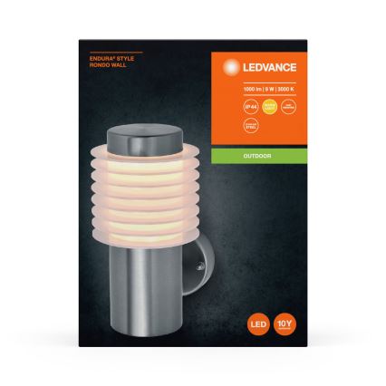 Ledvance - LED Екстериорен аплик ENDURA RONDO LED/9W/230V IP44 хром