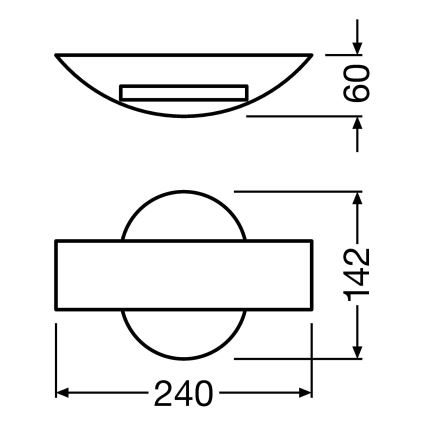 Ledvance - LED Екстериорен аплик SHIELD LED/11W/230V IP44