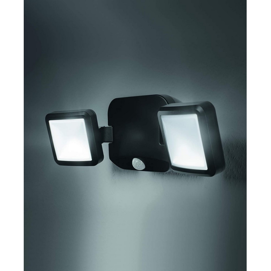 Ledvance - LED Екстериорен аплик със сензор BATTERY 2xLED/10W/6V IP54