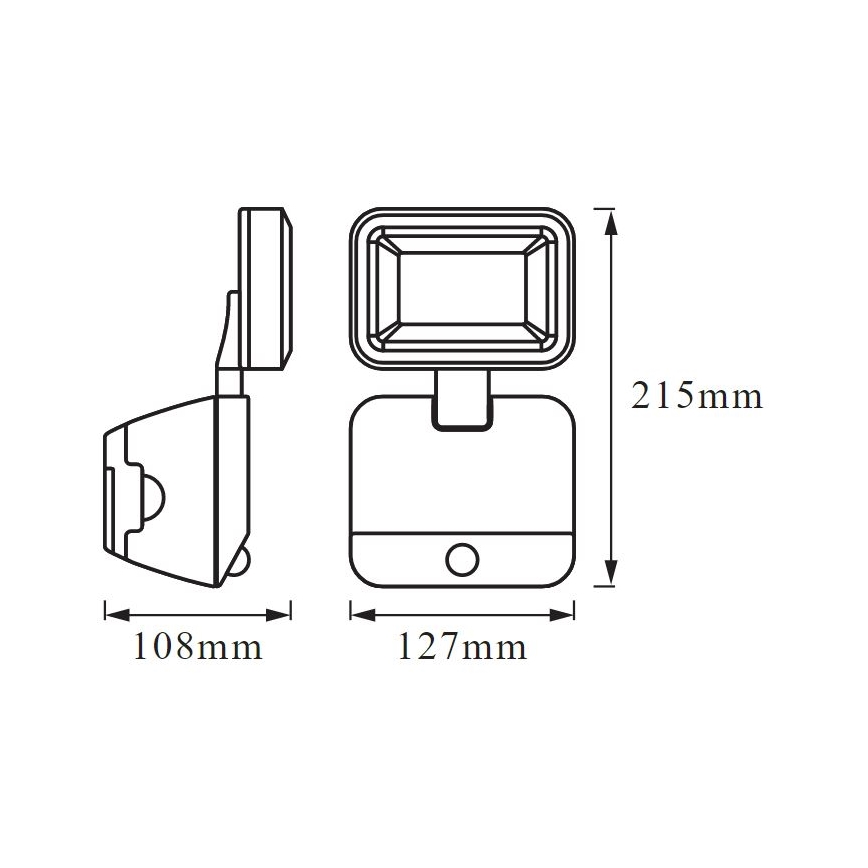 Ledvance - LED Екстериорен аплик със сензор BATTERY LED/4W/4xD IP54