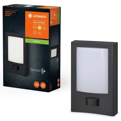 Ledvance - LED Екстериорен аплик със сензор ENDURA STYLE LED/13W/230V IP44