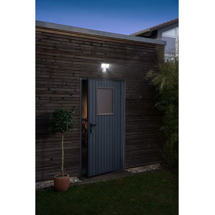 Ledvance - LED Екстериорен аплик със сензор SPOT 2xLED/8W/230V IP55