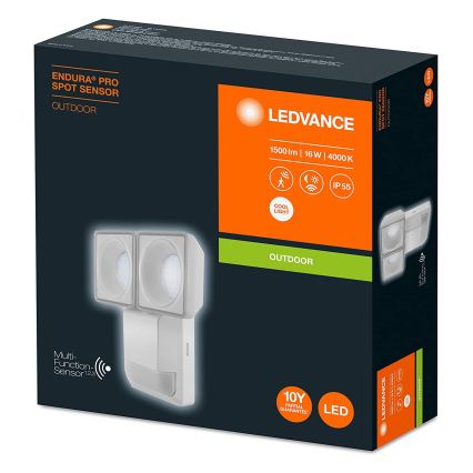 Ledvance - LED Екстериорен аплик със сензор SPOT 2xLED/8W/230V IP55
