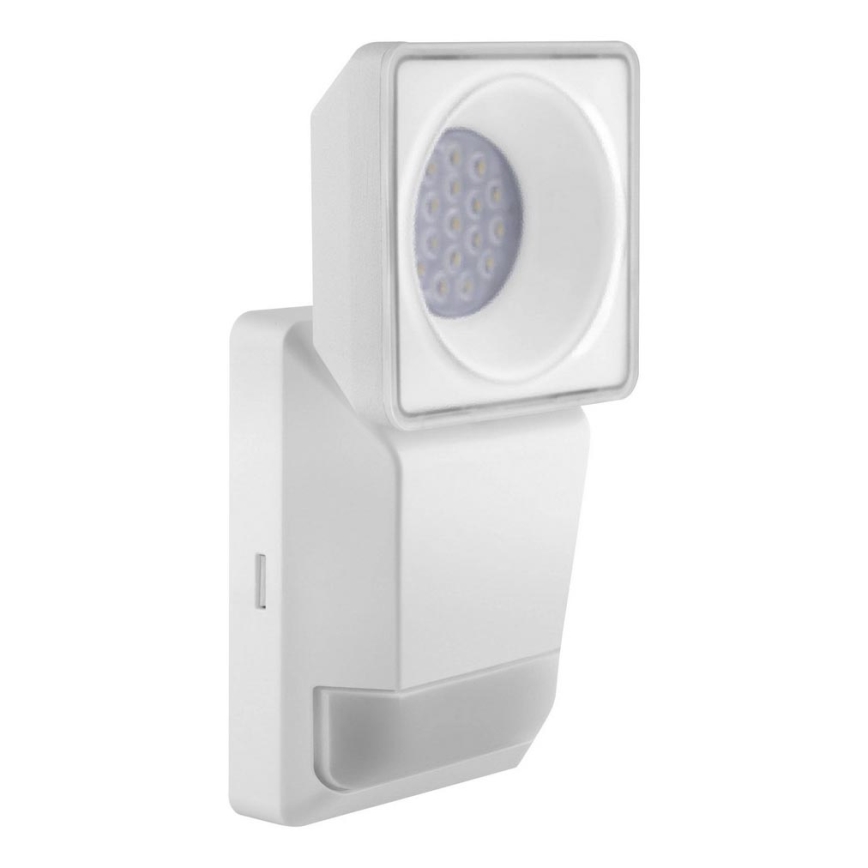Ledvance - LED Екстериорен аплик със сензор SPOT LED/8W/230V IP55 бял