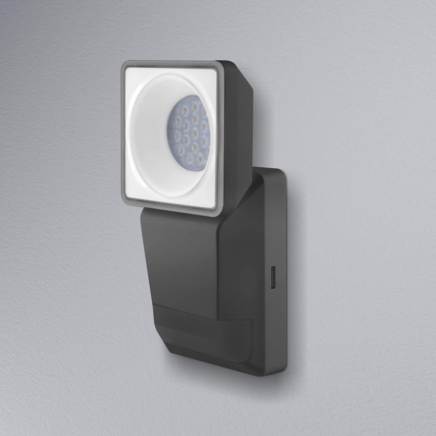 Ledvance -LED Екстериорен аплик със сензор SPOT LED/8W/230V IP55 черен