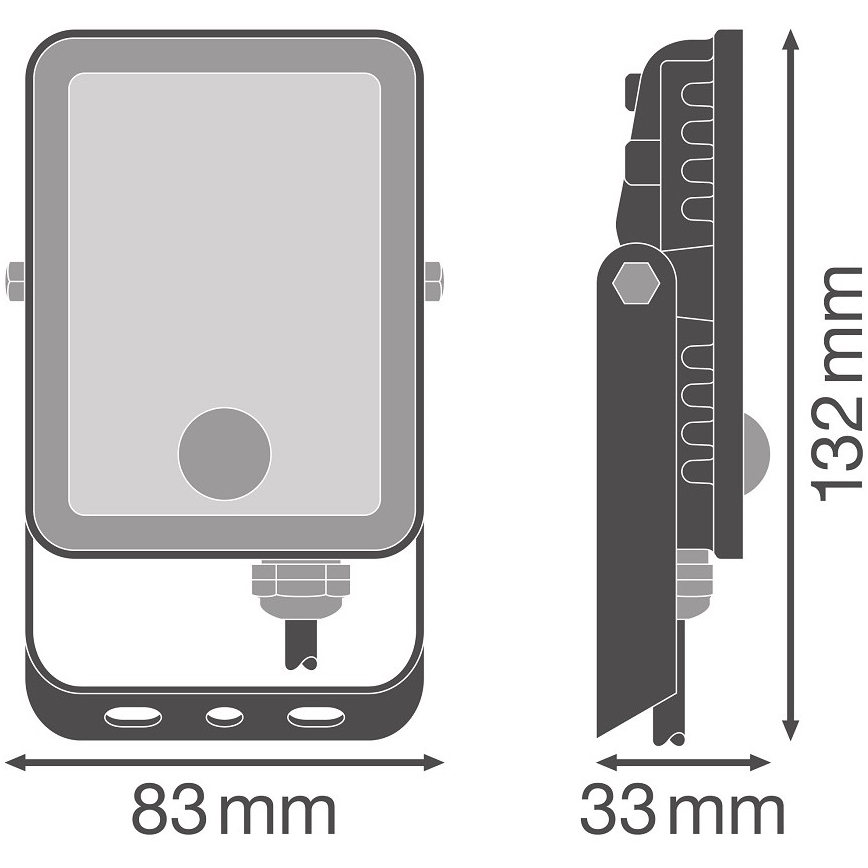Ledvance - LED Екстериорен прожектор със сензор FLOODLIGHT LED/10W/230V 4000K IP65