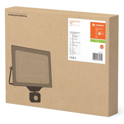 Ledvance - LED Екстериорен прожектор за стена с сензор FLOODLIGHT ESSENTIAL LED/150W/230V IP65