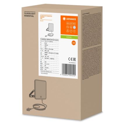 Ledvance - LED Екстериорен прожектор за стена със сензор FLOODLIGHT LED/20W/230V IP65