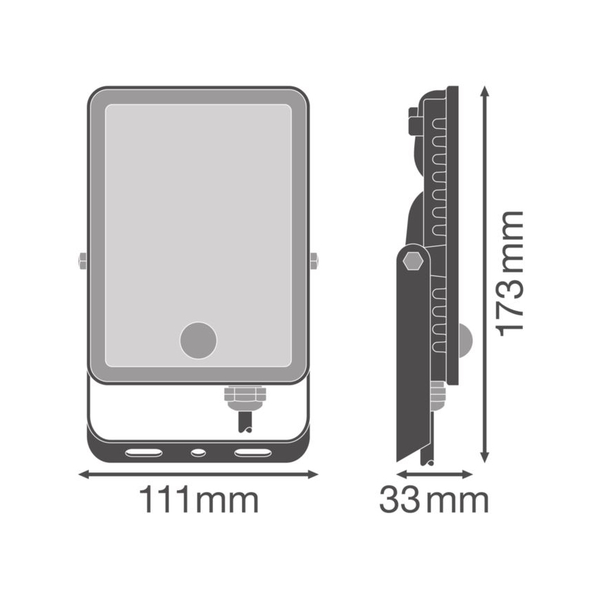 Ledvance - LED Екстериорен прожектор за стена със сензор FLOODLIGHT LED/20W/230V IP65