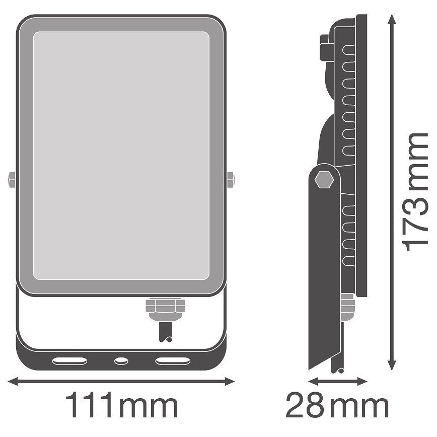 Ledvance - LED Екстериорен стенен прожектор FLOODLIGHT LED/20W/230V 4000K IP65