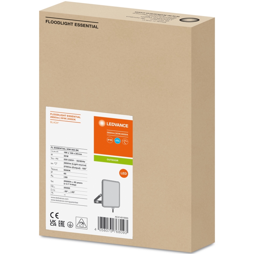 Ledvance - LED Екстериорен стенен прожектор FLOODLIGHT LED/30W/230V 6500K IP65