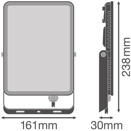 Ledvance - LED Екстериорен стенен прожектор FLOODLIGHT LED/50W/230V 6500K IP65