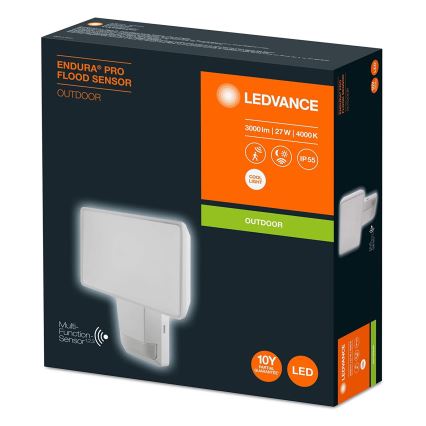 Ledvance - LED Екстериорен стенен прожектор със сензор FLOOD LED/27W/230V IP55