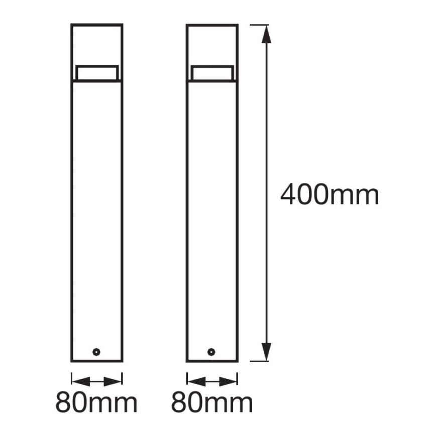 Ledvance - LED Екстериорна лампа CRYSTAL 1xLED/4,5W/230V IP44 40 см
