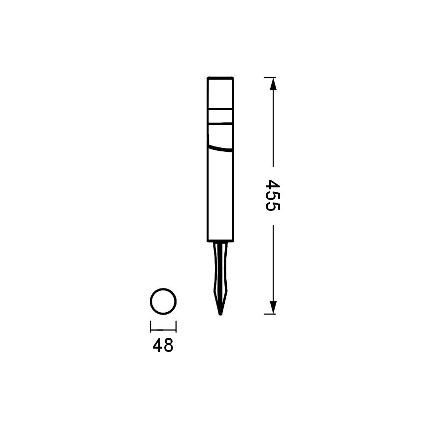 Ledvance - LED Екстериорна лампа ENDURA HYBRID ROTA SPIKE LED/1W/12V IP44