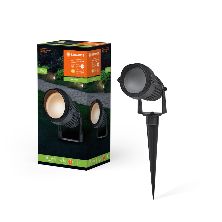 Ledvance - LED Екстериорна лампа ENDURA HYBRID SPOT SPIKE LED/1W/12V IP44