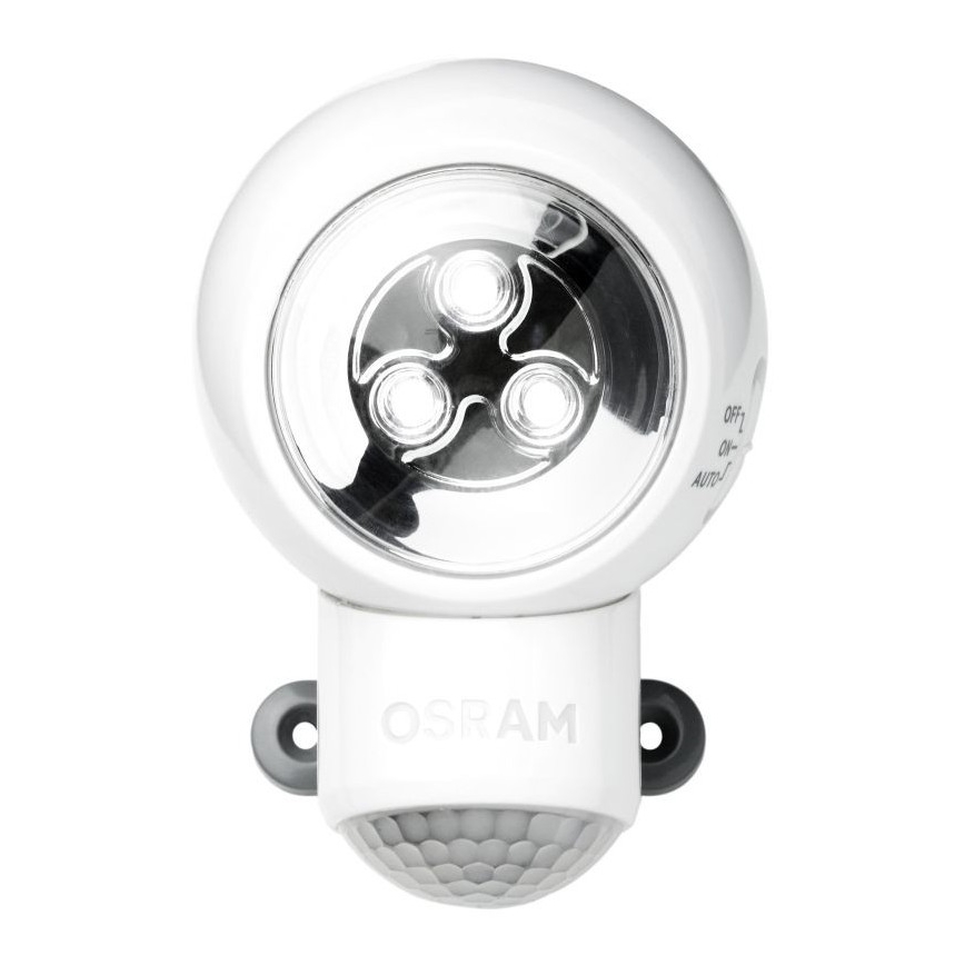 Ledvance -LED екстериорна лампа за ориентация със сензор SPYLUX LED/0,3W/3xAA IP43