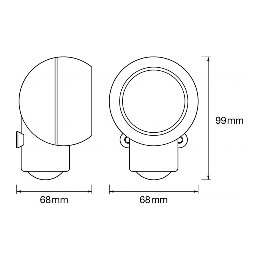 Ledvance -LED екстериорна лампа за ориентация със сензор SPYLUX LED/0,3W/3xAA IP43
