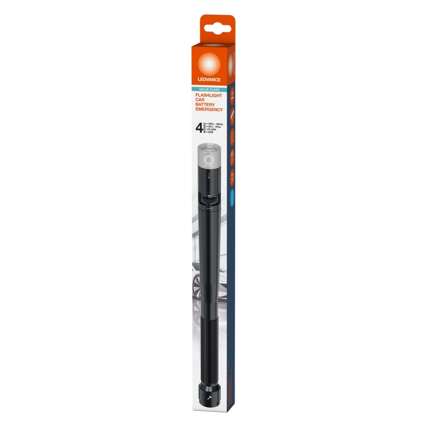 Ledvance - LED Фенерче FLASHLIGHT CAR LED/1,6W/4xAAA