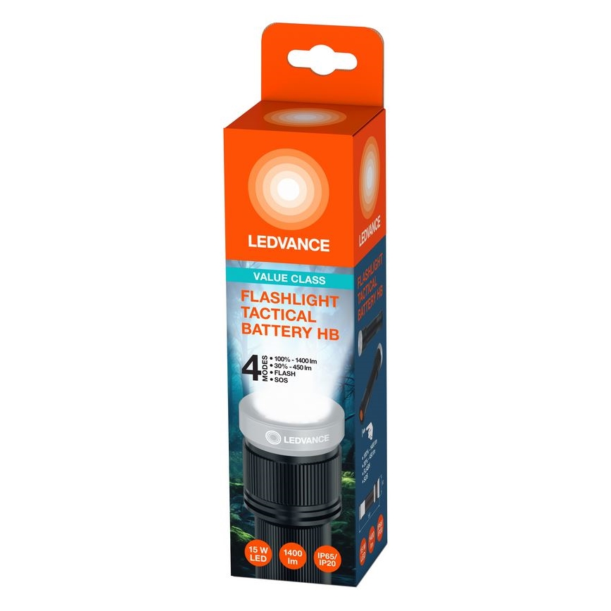 Ledvance - LED Фенерче FLASHLIGHT LED/15W/6xAAA IP65