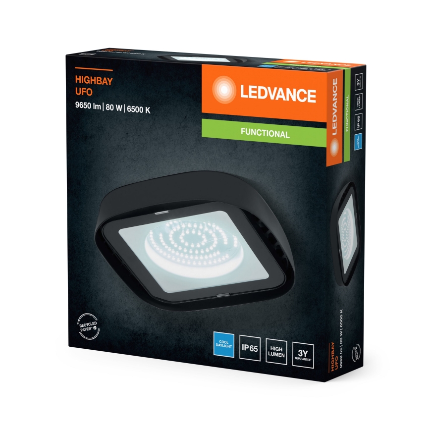 Ledvance - LED Индустриален плафон HIGHBAY LED/80W/230V IP65 6500K